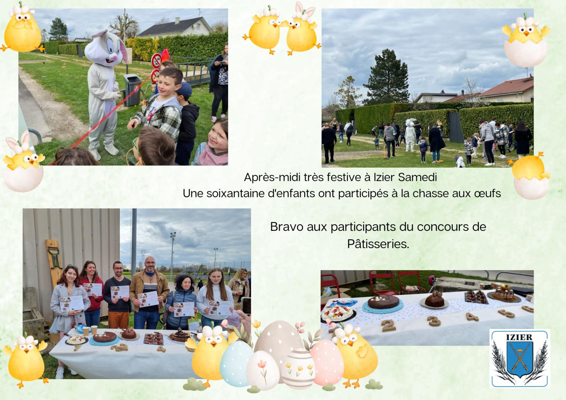 CHASSE AUX OEUFS ET CONCOURS PATISSERIES